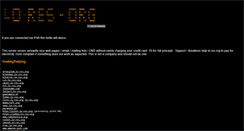 Desktop Screenshot of lo-res.org